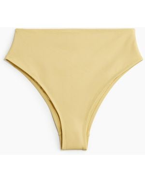 H&M Cheeky Bikinihose High Waist - Gelb