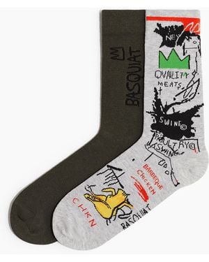 H&M 2er-Pack Socken - Schwarz