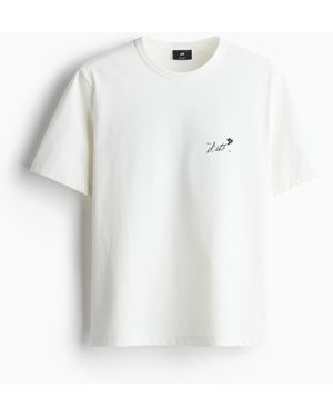 H&M COOLMAX® T-Shirt in Regular Fit - Weiß