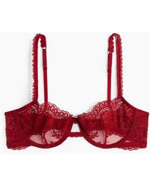 H&M Balconette-BH aus Spitze - Rot