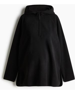 H&M MAMA Before & After Fleecejacke mit Kapuze - Schwarz