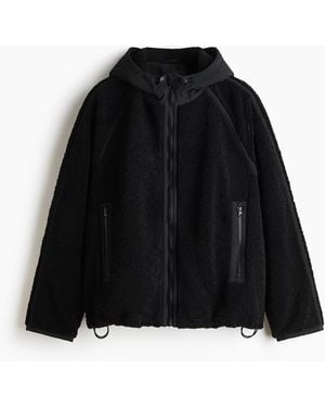 H&M Teddy Jack Met Capuchon - Zwart