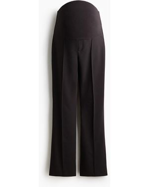 H&M Mama Bootcut-broek Met Ingestikte Persvouwen - Zwart