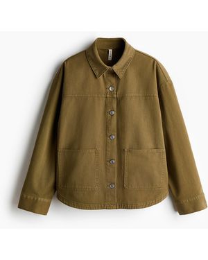 H&M Twill Shacket - Groen