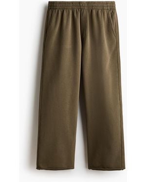 H&M Sweatpants aus Baumwolle Relaxed Fit - Grün