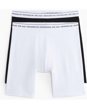 H&M 2er-Pack COOLMAX® Lange Trunks - Weiß