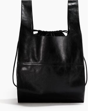 H&M Tote Bag aus Leder - Schwarz