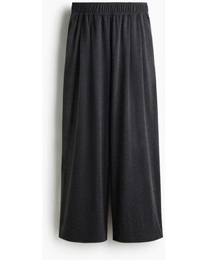 H&M Wijde Pull-on Broek - Zwart