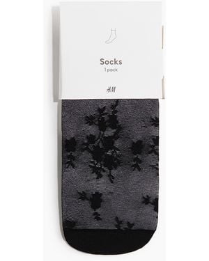 H&M Socken aus Spitze - Schwarz