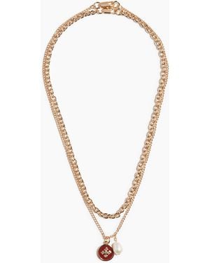 H&M 2er-Pack Halsketten - Weiß
