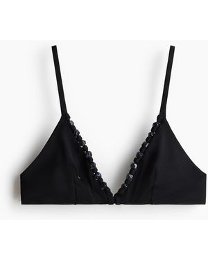 H&M Triangle bikini top - Schwarz