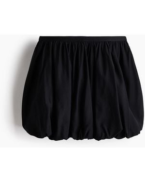 H&M Minirok Met Ballonzoom - Zwart