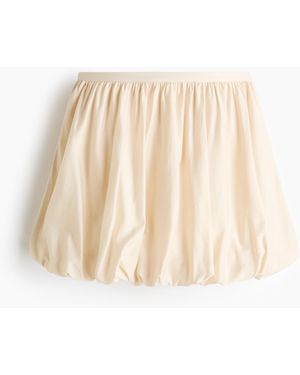 H&M Minirok Met Ballonzoom - Naturel
