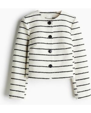 H&M Kort Jasje - Wit