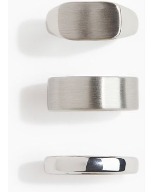 H&M 3er-Pack Ringe - Weiß