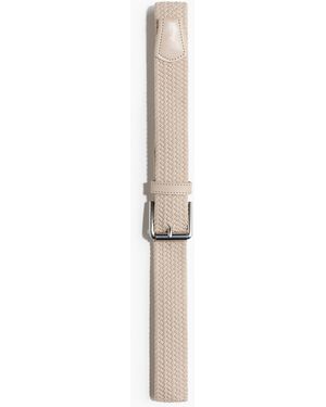 H&M Elastischer Webbinggürtel - Weiß
