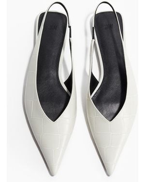 H&M Spitze Slingpumps - Schwarz