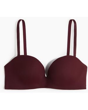 H&M Super-Push-up-Balconette-BH aus Mikrofaser - Rot