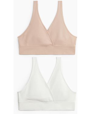 H&M Mama Set Van 2 Seamless Voedings-bh's - Wit