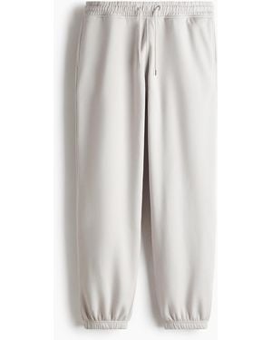 H&M Sweathose Relaxed Fit - Weiß
