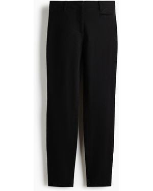 H&M Fitted ankle-length trousers - Schwarz