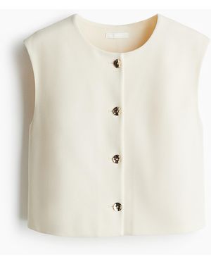 H&M Interlock-Gilet - Natur