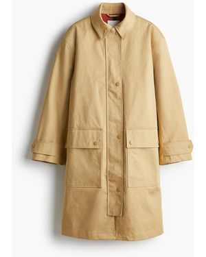 H&M Jas Van Bonded Twill - Naturel