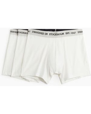 H&M 3er-Pack Xtra Life Mid Trunks - Natur