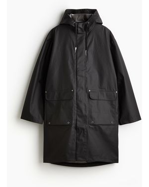 H&M Parka aus Canvas - Schwarz