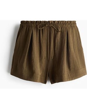 H&M Shorts mit Kordelzug - Braun