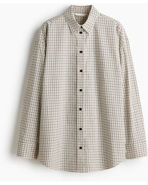 H&M Oversized Overhemdblouse - Wit