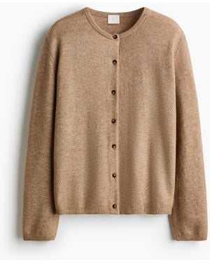 H&M Cardigan in lockerer Passform - Natur