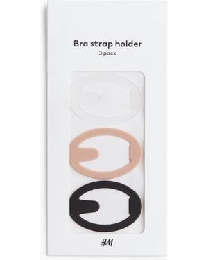 H&M 3er-Pack BH-Trägerhalter - Weiß