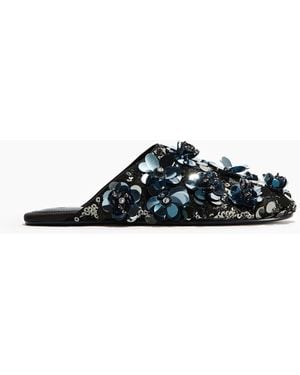 H&M Hausschuhe mit Pailletten - Schwarz