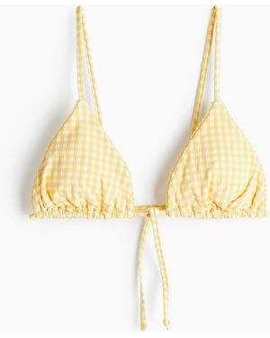 H&M Padded Triangelbikinitop - Metallic