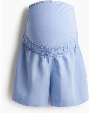 H&M MAMA Shorts aus Leinenmix - Blau