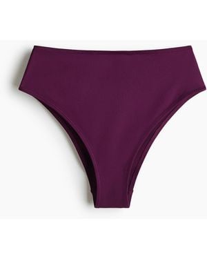 H&M Cheeky Bikinihose High Waist - Lila