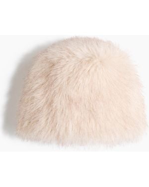 H&M Flauschiger Hut - Natur