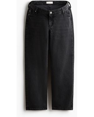 H&M Mama Straight Ankle Jeans - Zwart