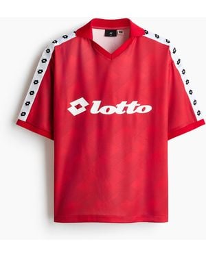 H&M Fußballtrikot in Loose Fit - Rot