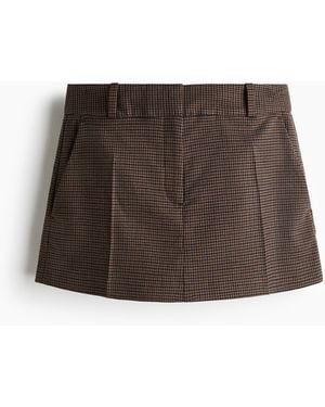 H&M Kurzer Skort - Braun