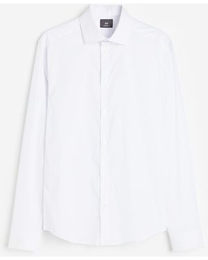H&M Hemd in Slim Fit - Weiß