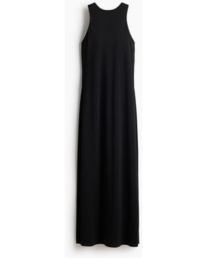 H&M Ärmelloses Jerseykleid - Schwarz