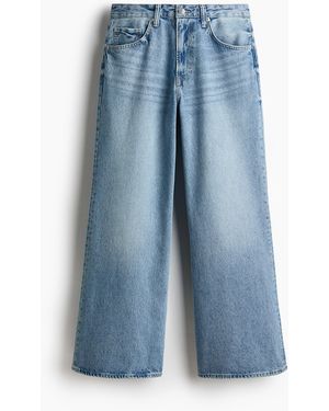 H&M Loose Bootcut Jeans - Blauw