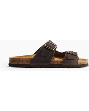 H&M Ledersandalen - Braun