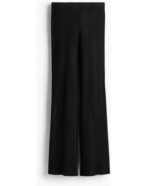 H&M Hose in Rippstrick - Schwarz