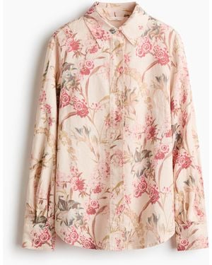 H&M Leinenbluse - Pink