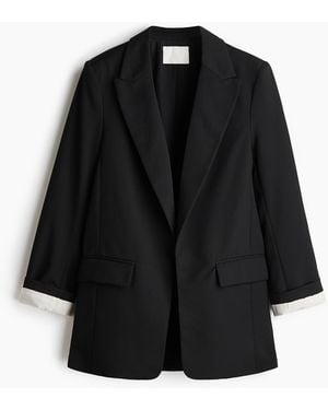 H&M Oversized Blazer - Schwarz