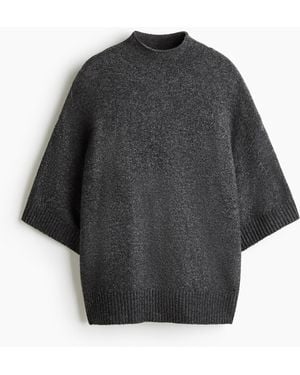 H&M Oversized Pullover mit Turtleneck - Schwarz