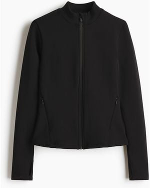 H&M Wärmende Sportjacke mit ThermoMoveTM in Slim Fit - Schwarz